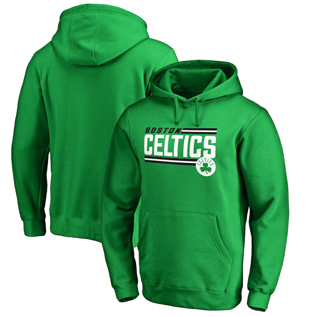 Kelly Green Boston Celtics Onside Stripe Pullover Hoodie | NBA