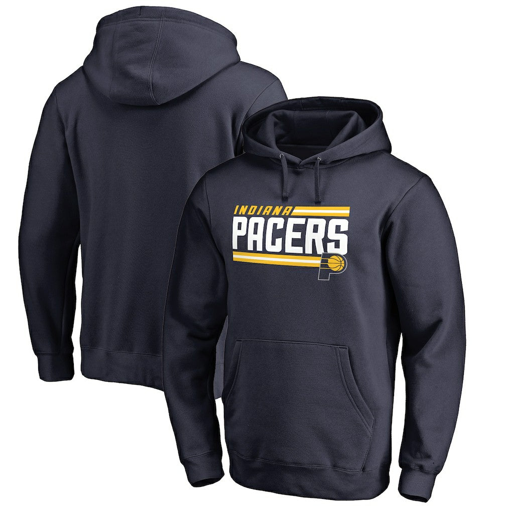 Navy Indiana Pacers Onside Stripe Pullover Hoodie | NBA