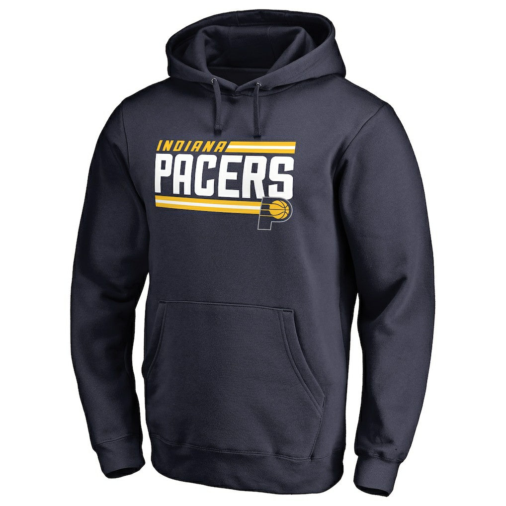 Navy Indiana Pacers Onside Stripe Pullover Hoodie | NBA