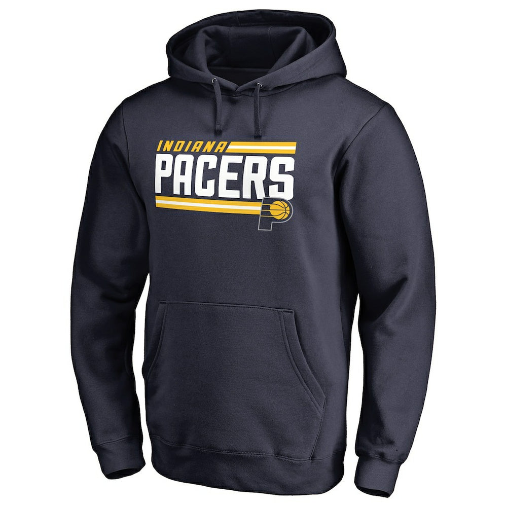 Navy Indiana Pacers Onside Stripe Pullover Hoodie | NBA