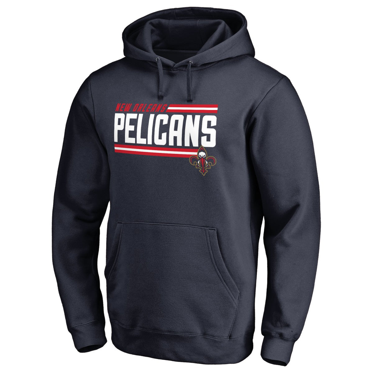 Navy New Orleans Pelicans Onside Stripe Pullover Hoodie | NBA