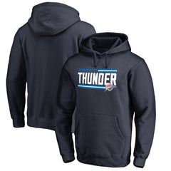 Navy Oklahoma City Thunder Onside Stripe Pullover Hoodie | NBA