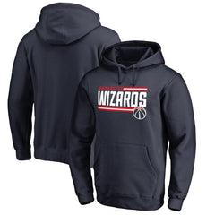 Navy Washington Wizards Onside Stripe Pullover Hoodie | NBA