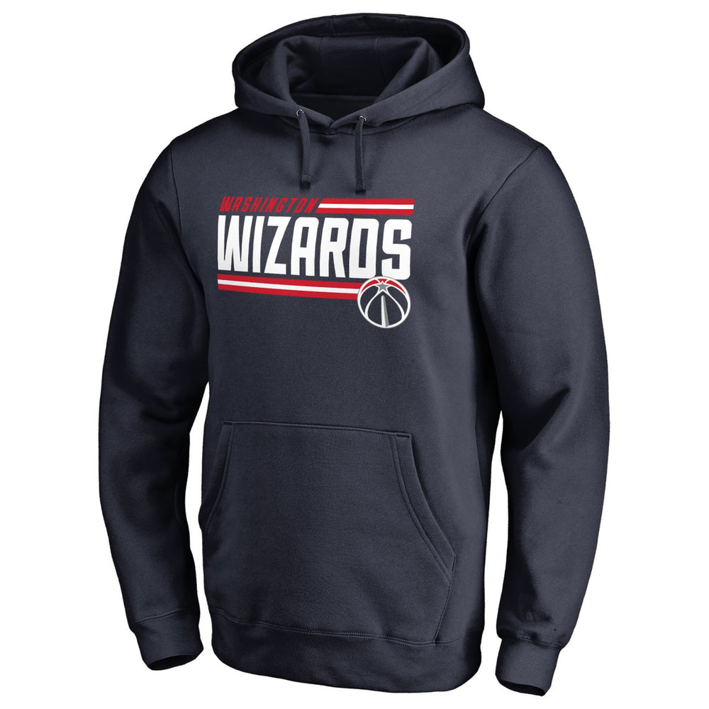 Navy Washington Wizards Onside Stripe Pullover Hoodie | NBA