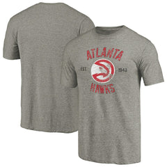 Gray Atlanta Hawks Team Heritage Tri-Blend T-Shirt | NBA