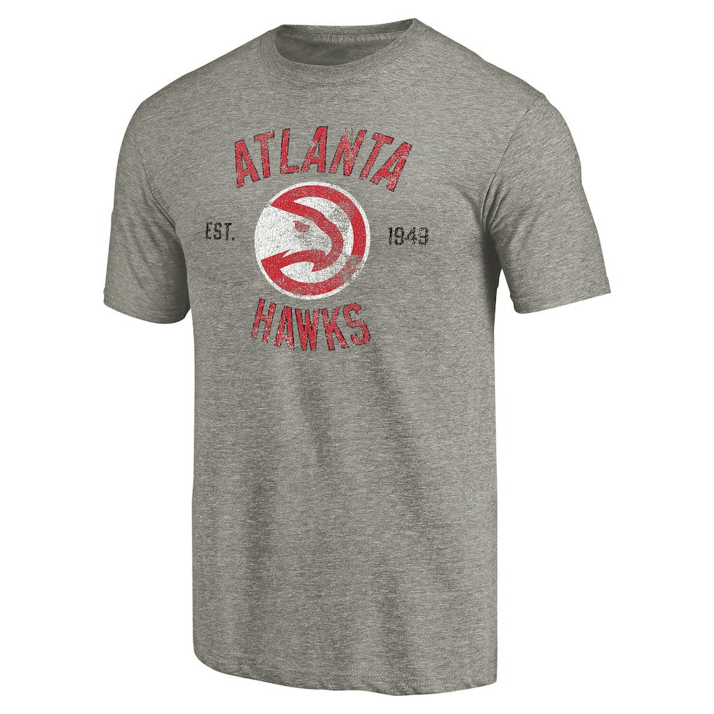 Gray Atlanta Hawks Team Heritage Tri-Blend T-Shirt | NBA