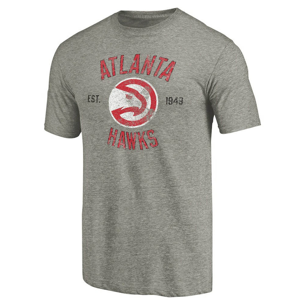 Gray Atlanta Hawks Team Heritage Tri-Blend T-Shirt | NBA