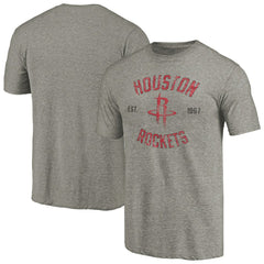 Gray Houston Rockets Team Heritage Tri-Blend T-Shirt | NBA