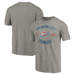 Gray Oklahoma City Thunder Team Heritage Tri-Blend T-Shirt | NBA