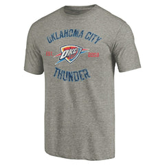 Gray Oklahoma City Thunder Team Heritage Tri-Blend T-Shirt | NBA