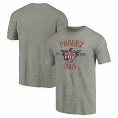 Gray Phoenix Suns Team Heritage Tri-Blend T-Shirt | NBA