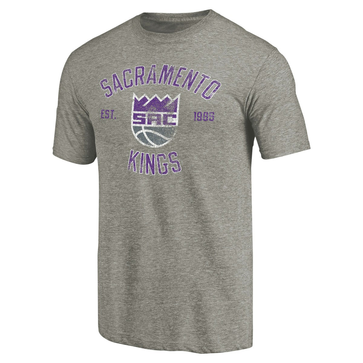 Gray Sacramento Kings Team Heritage Tri-Blend T-Shirt | NBA