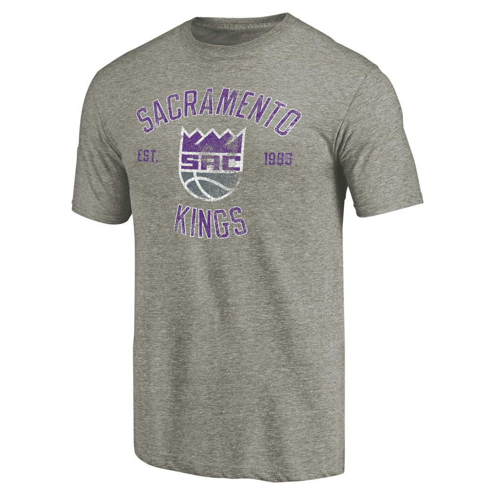 Gray Sacramento Kings Team Heritage Tri-Blend T-Shirt | NBA