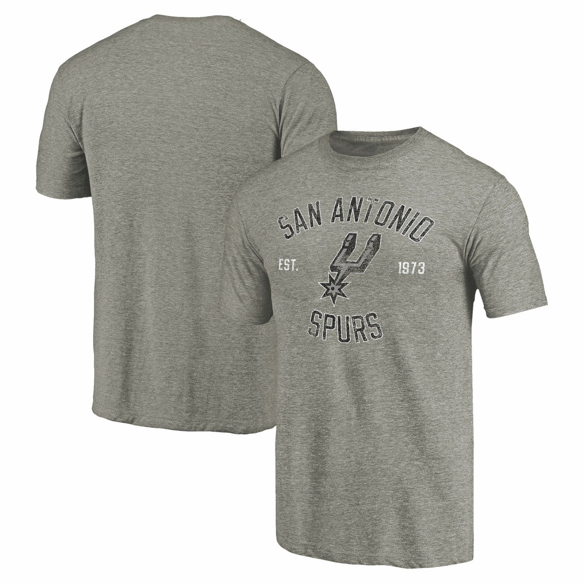 Gray San Antonio Spurs Team Heritage Tri-Blend T-Shirt | NBA