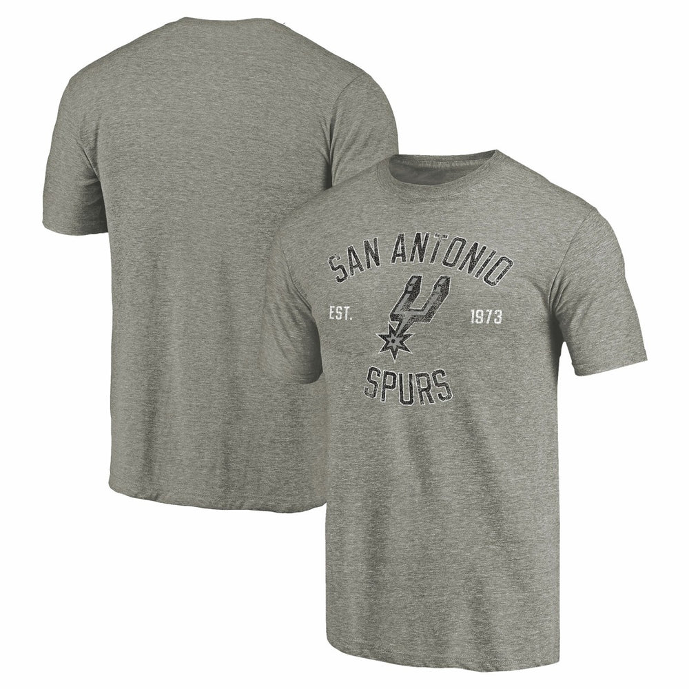 Gray San Antonio Spurs Team Heritage Tri-Blend T-Shirt | NBA