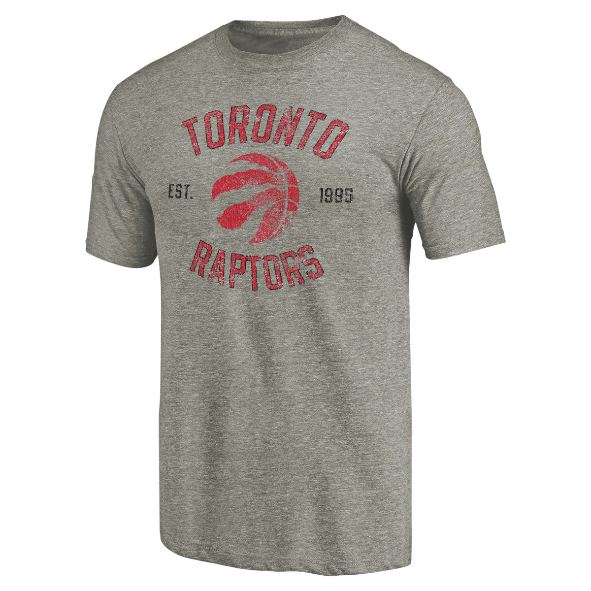 Gray Toronto Raptors Team Heritage Tri-Blend T-Shirt | NBA
