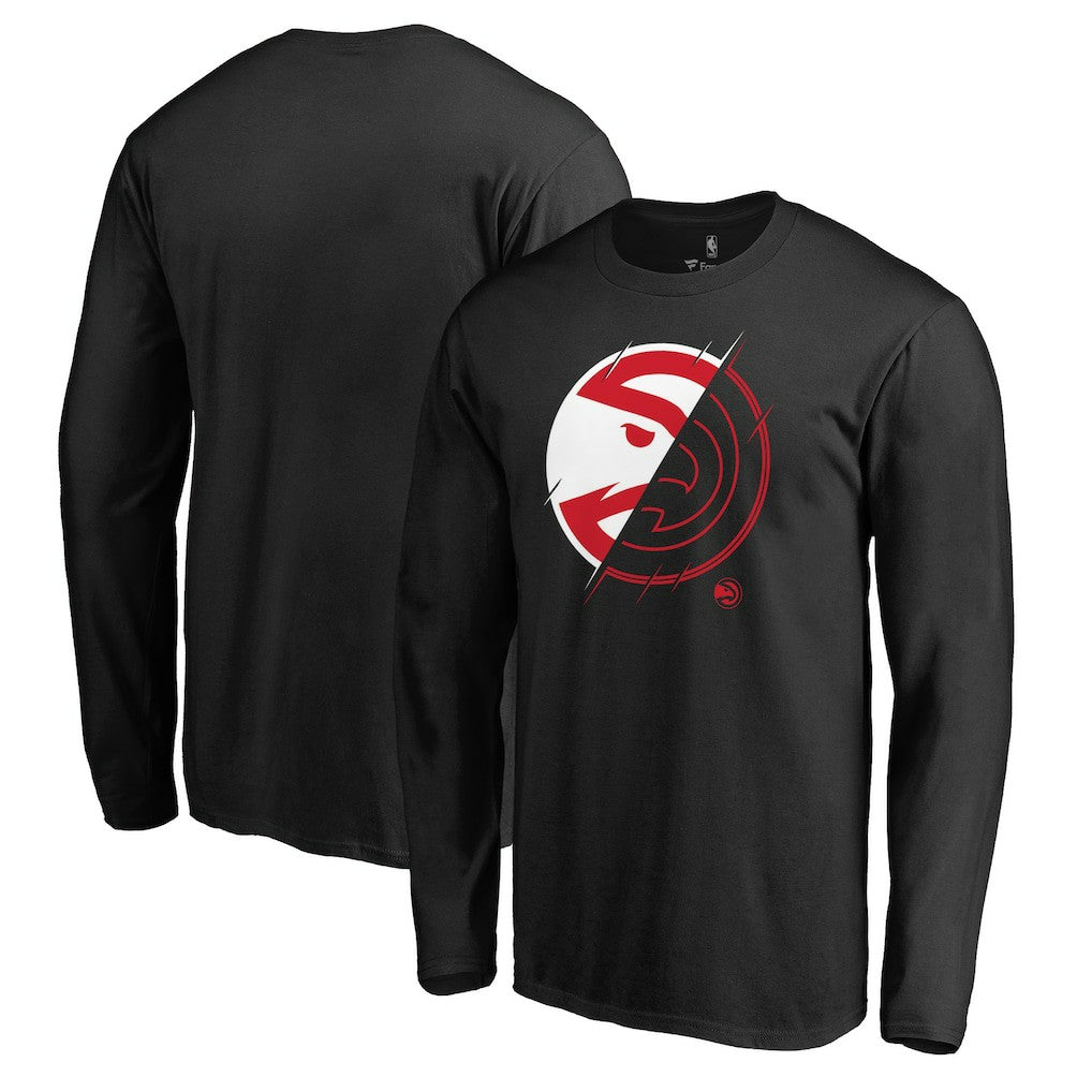 Black Atlanta Hawks X-Ray Long Sleeve T-Shirt | NBA