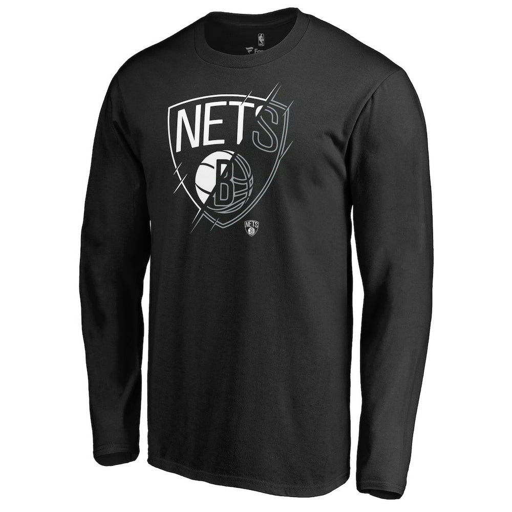 Black Brooklyn Nets X-Ray Long Sleeve T-Shirt | NBA