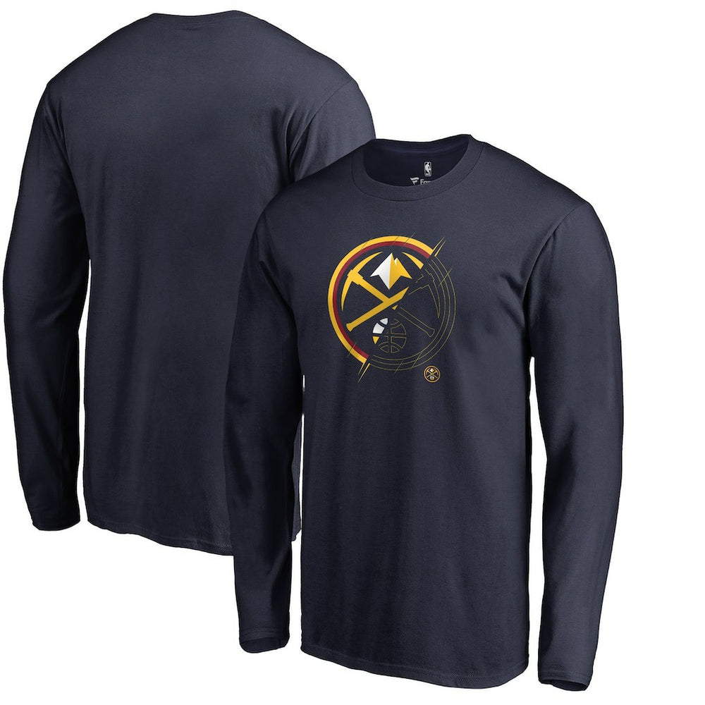 Navy Denver Nuggets X-Ray Long Sleeve T-Shirt sale | NBA