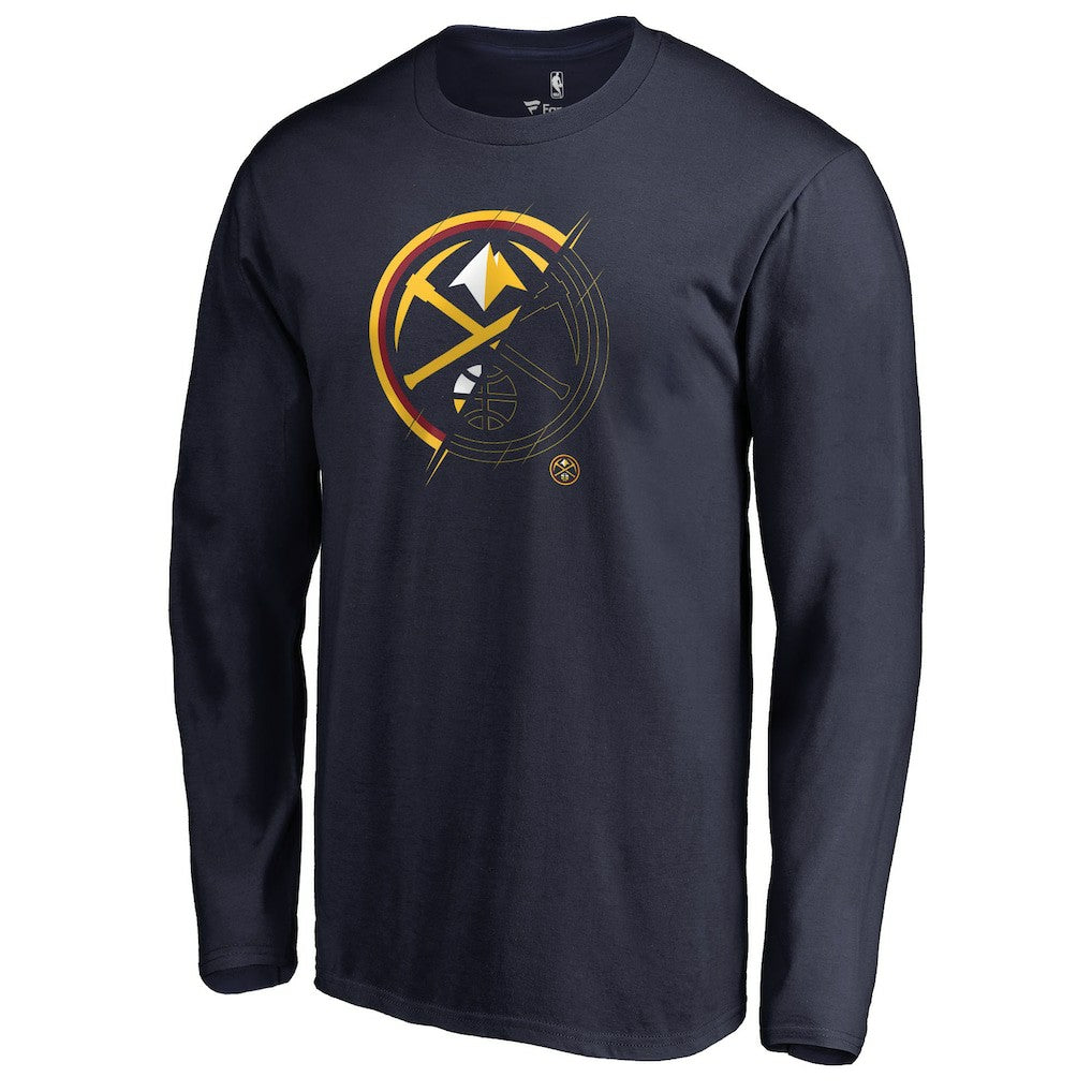 Navy Denver Nuggets X-Ray Long Sleeve T-Shirt sale | NBA