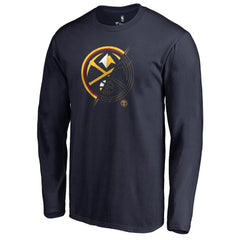 Navy Denver Nuggets X-Ray Long Sleeve T-Shirt sale | NBA