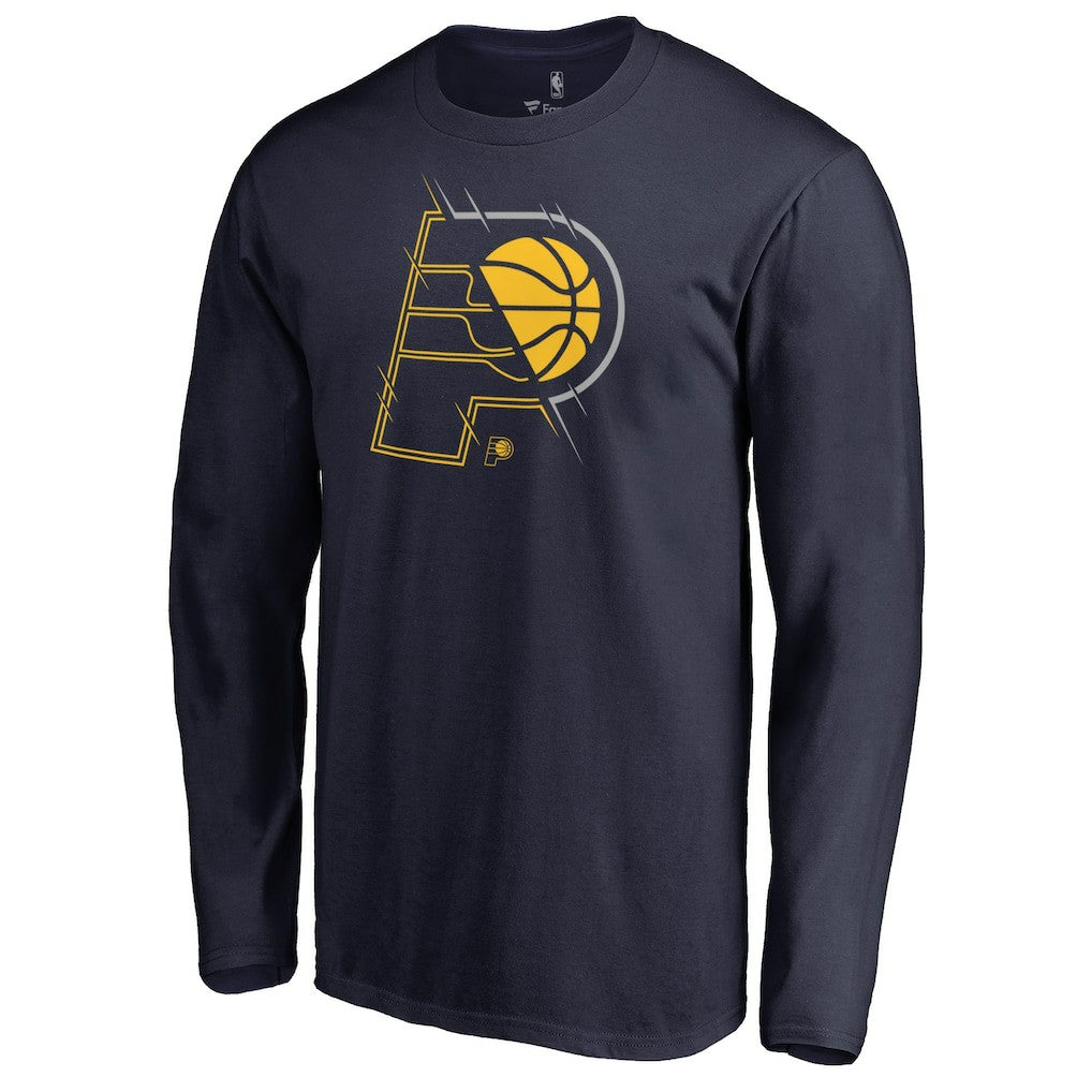 Navy Indiana Pacers X-Ray Long Sleeve T-Shirt | NBA