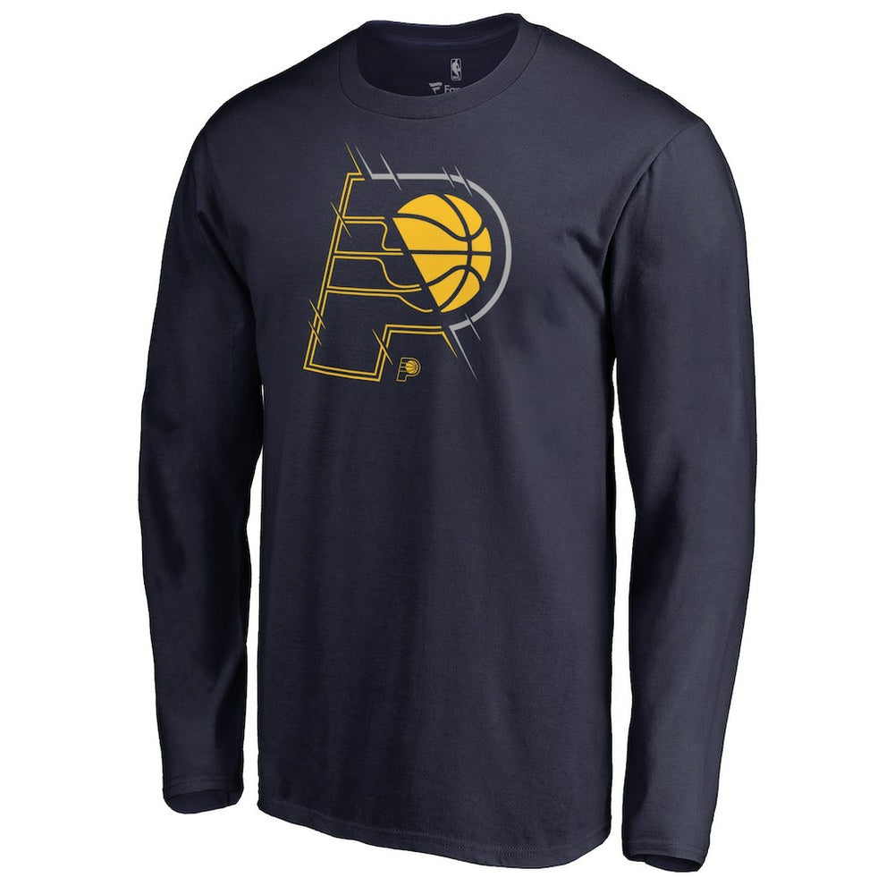Navy Indiana Pacers X-Ray Long Sleeve T-Shirt | NBA