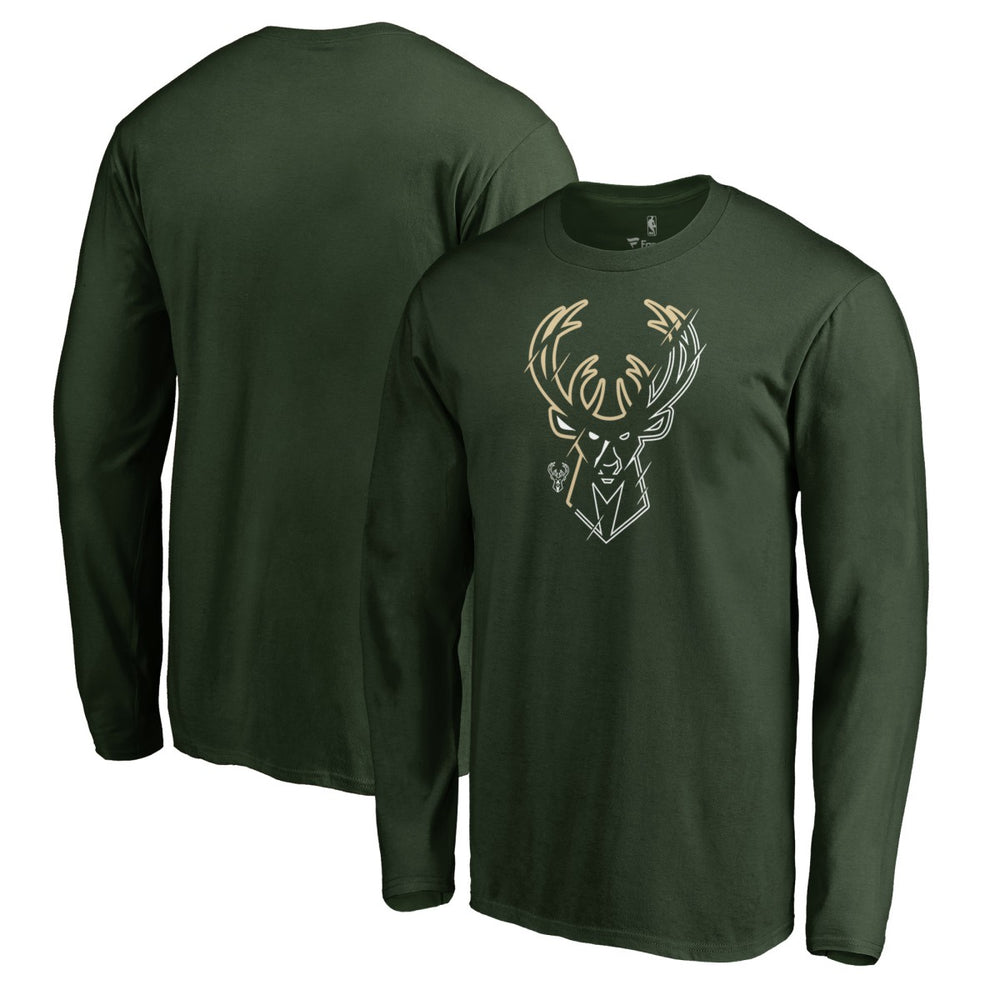 Green Milwaukee Bucks X-Ray Long Sleeve T-Shirt | NBA