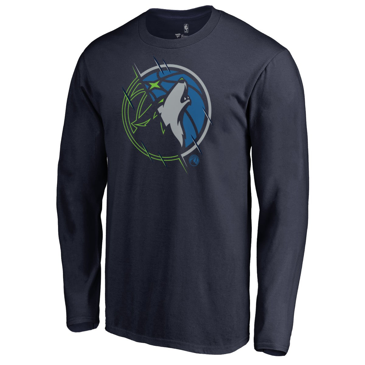 Navy Minnesota Timberwolves X-Ray Long Sleeve T-Shirt | NBA