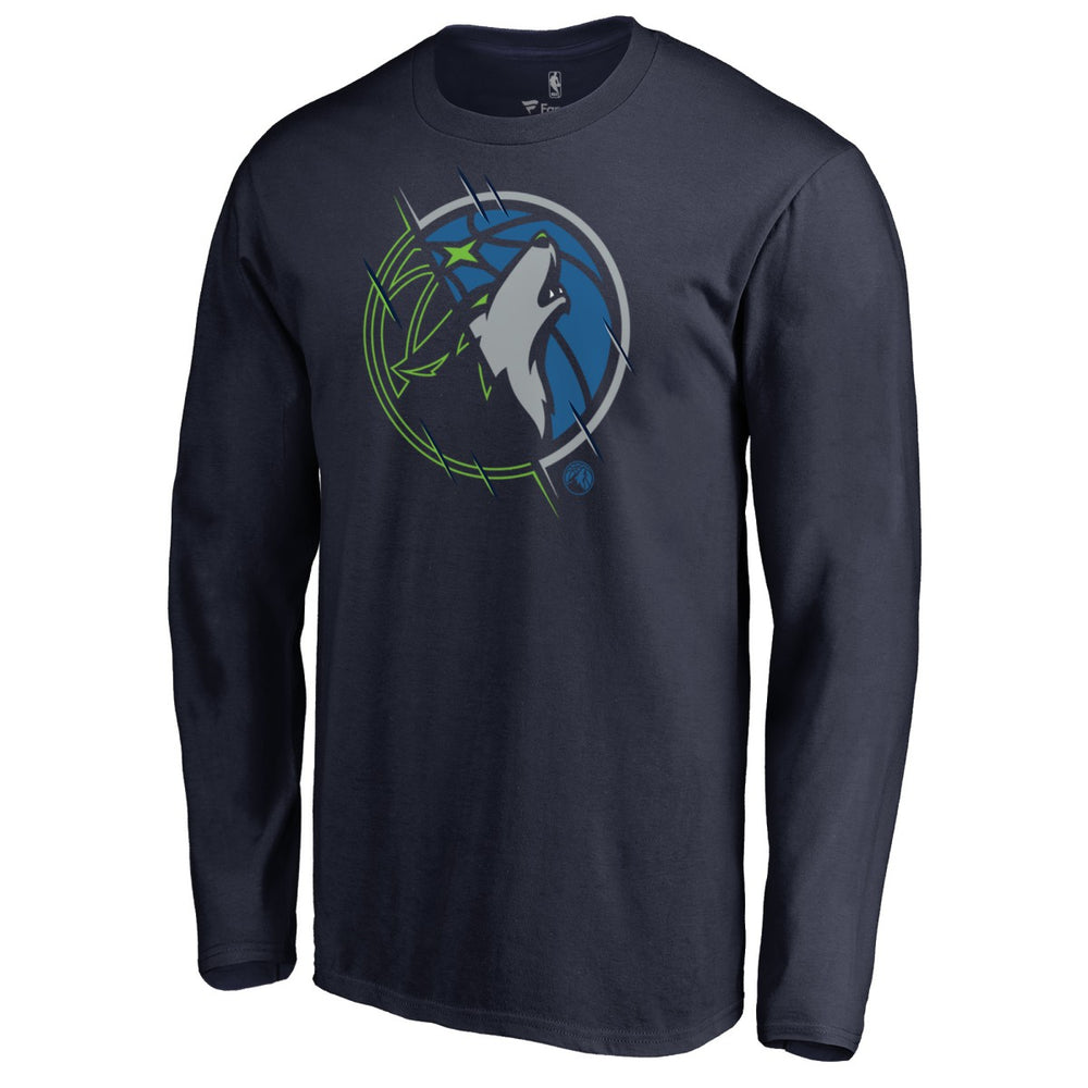 Navy Minnesota Timberwolves X-Ray Long Sleeve T-Shirt | NBA