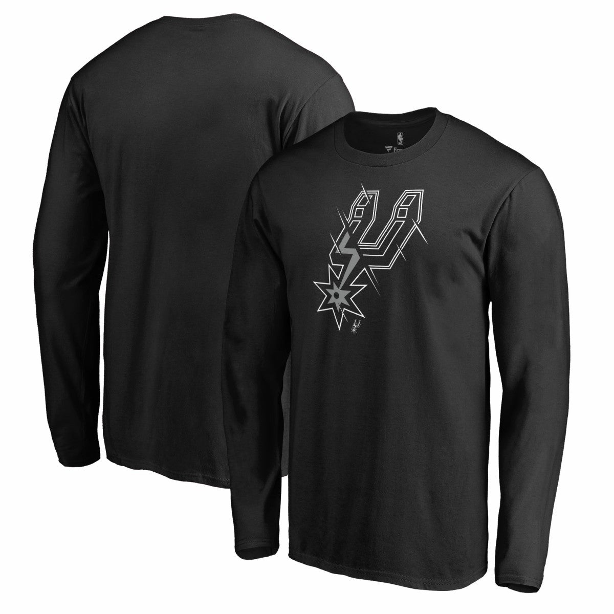 Black San Antonio Spurs X-Ray Long Sleeve T-Shirt | NBA