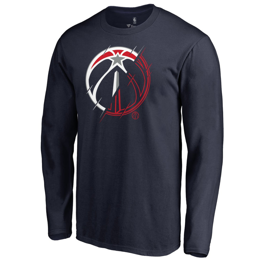 Navy Washington Wizards X-Ray Long Sleeve T-Shirt | NBA