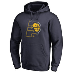 Navy Indiana Pacers X-Ray Pullover Hoodie | NBA