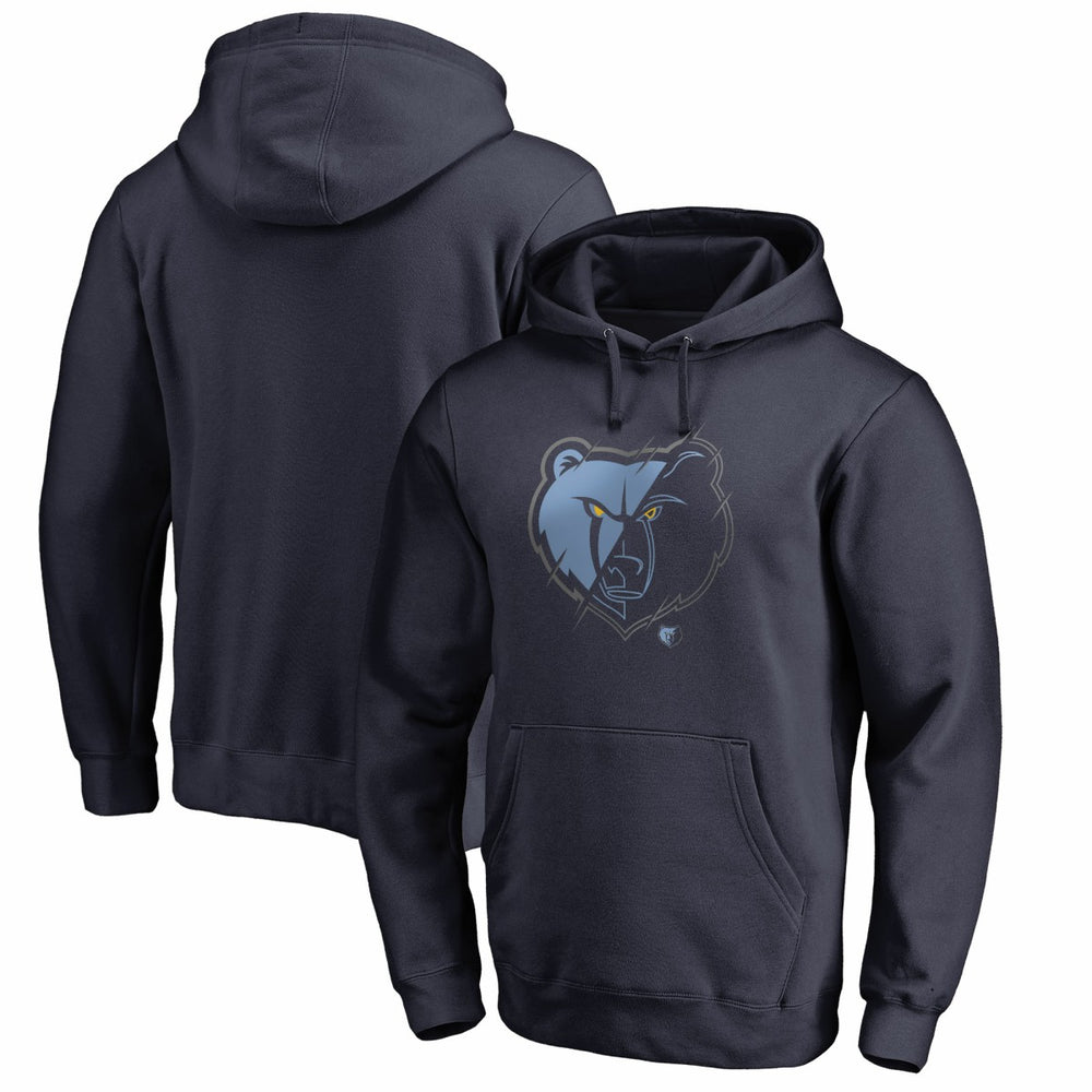 Navy Memphis Grizzlies X-Ray Pullover Hoodie | NBA