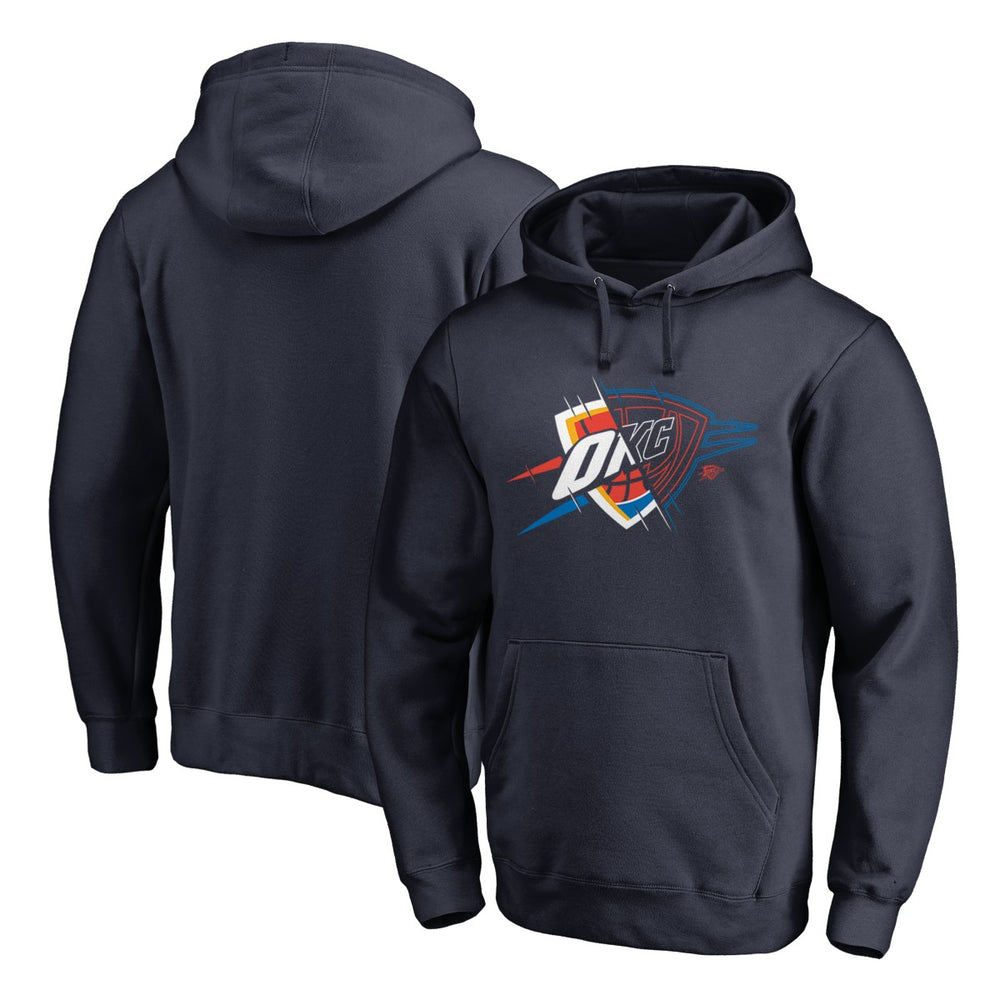 Navy Oklahoma City Thunder X-Ray Pullover Hoodie | NBA