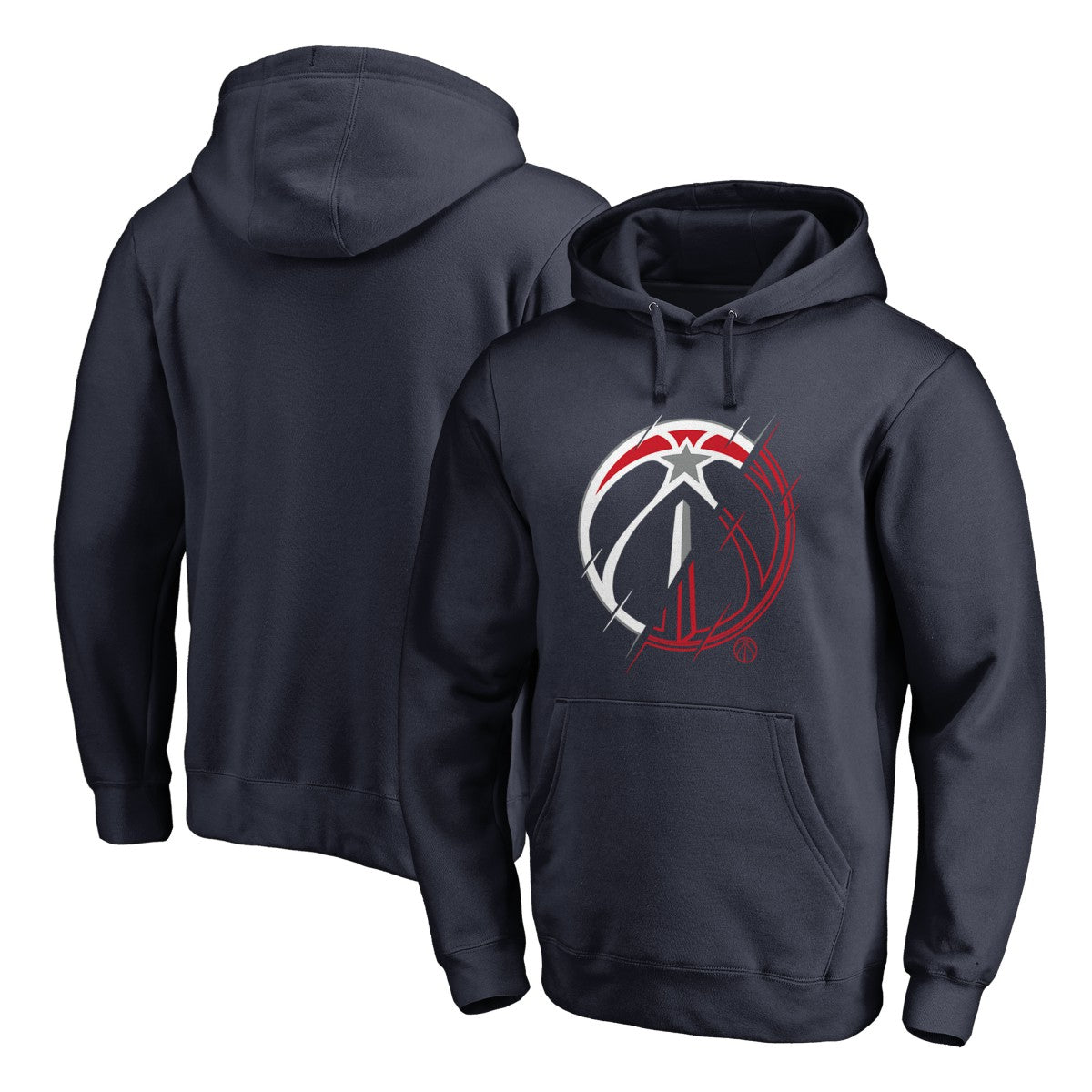 Navy Washington Wizards X-Ray Pullover Hoodie | NBA