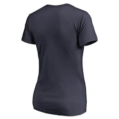 Navy Oklahoma City Thunder Women's Script Assist V-Neck T-Shirt | NBA