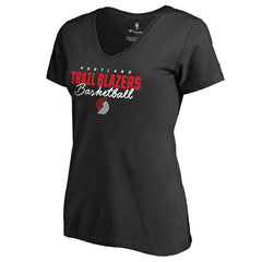 Black Portland Trail Blazers Women's Script Assist T-Shirt | NBA