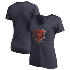 Chicago Bears Women's X-Ray Slim Fit V-Neck T-Shirt | NFL Outlet