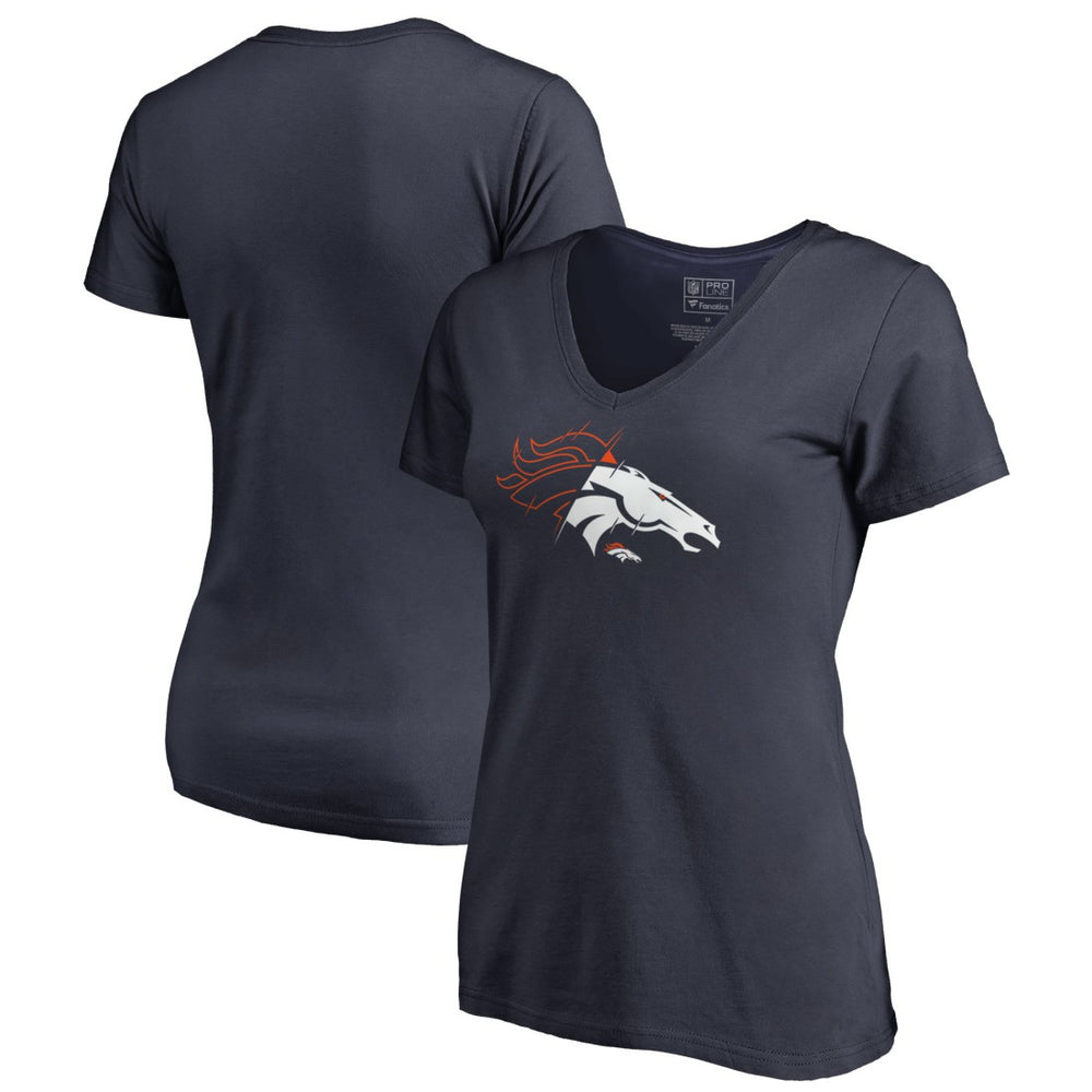 Denver Broncos Women's X-Ray V-Neck T-Shirt | NFL Online