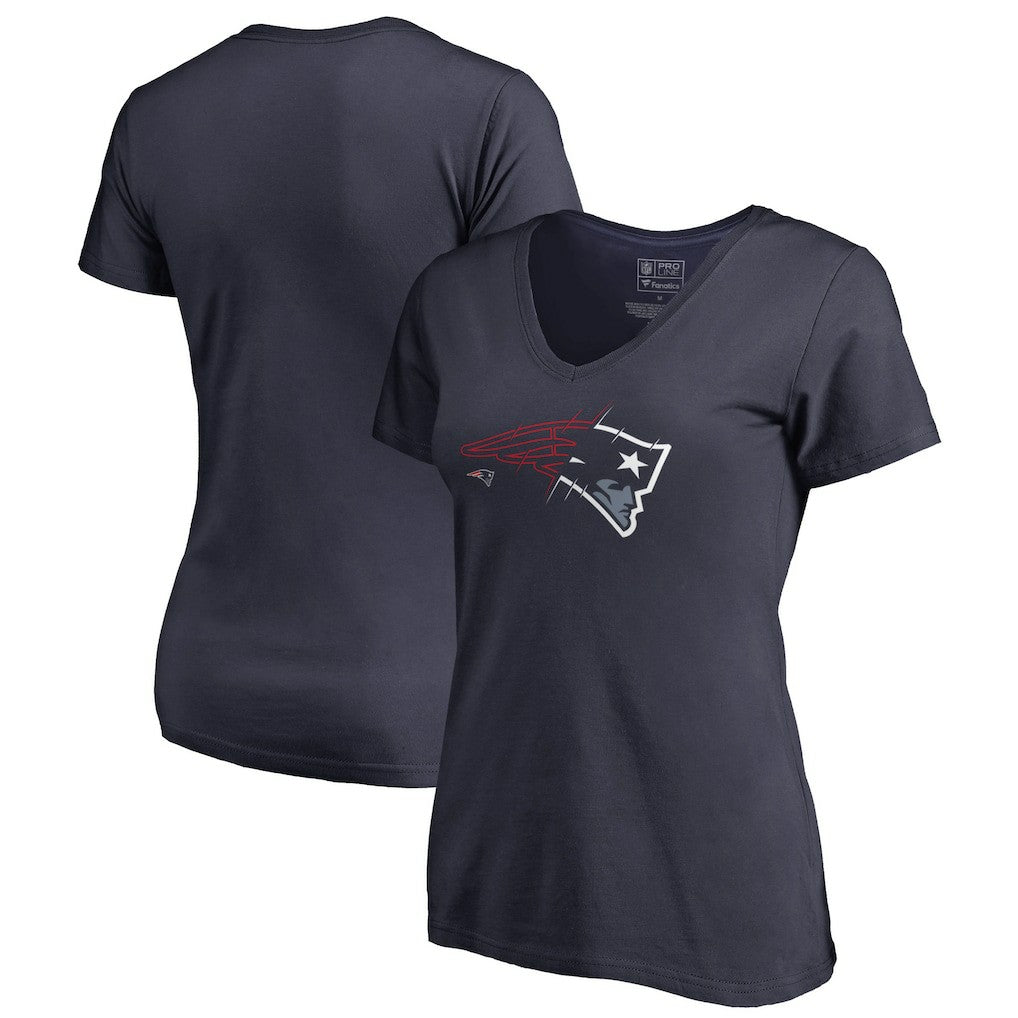 New England Patriots Women's X-Ray V-Neck T-Shirt | NFL Hot