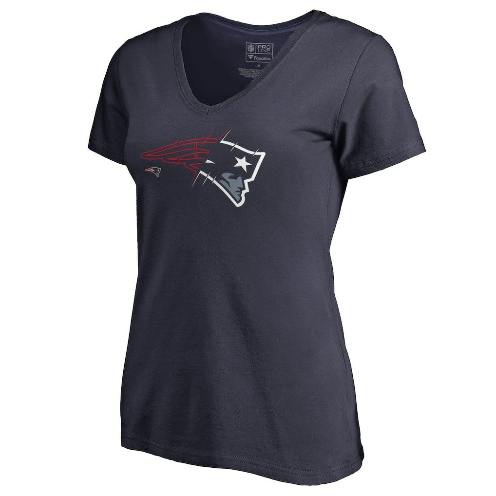 New England Patriots Women's X-Ray V-Neck T-Shirt | NFL Hot