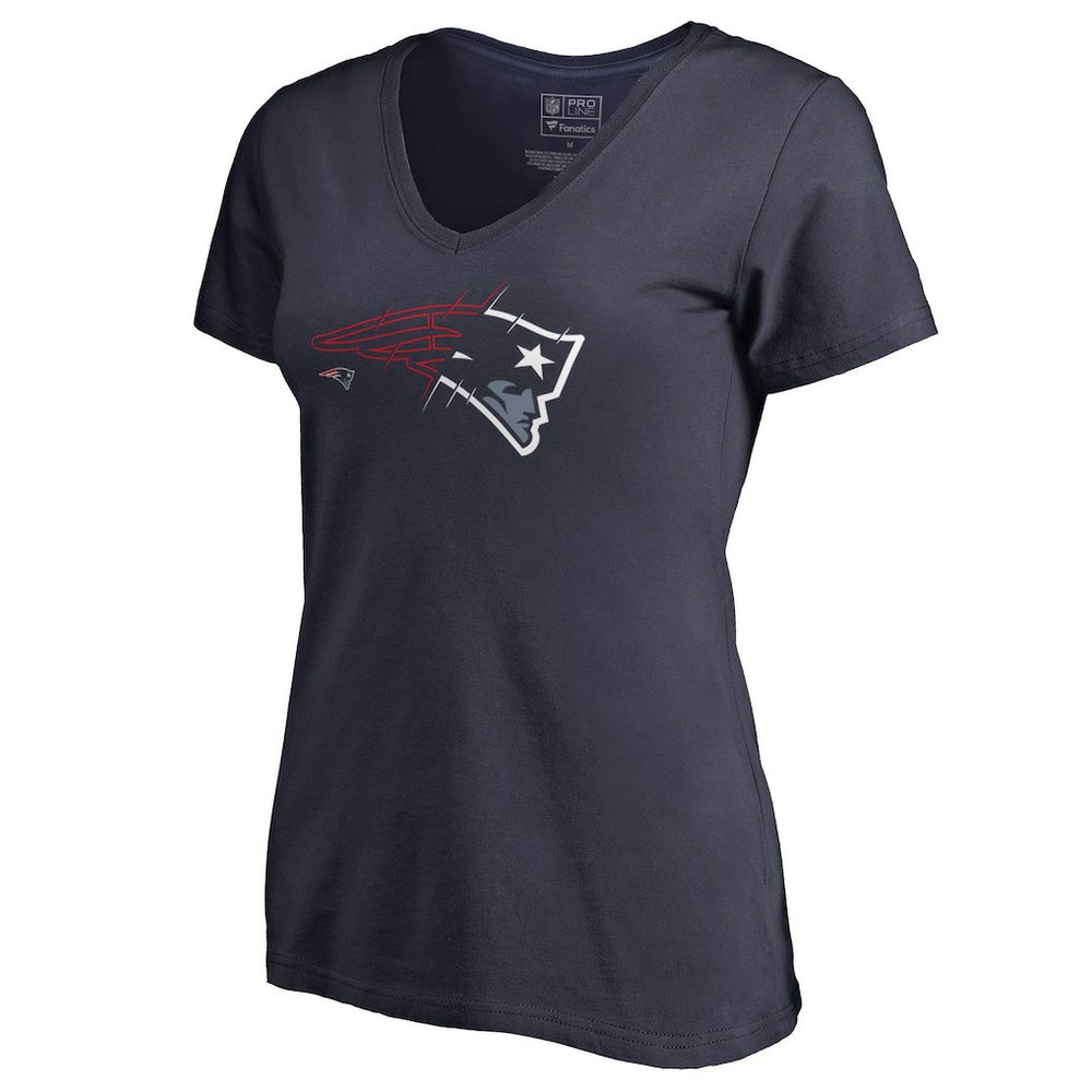 New England Patriots Women's X-Ray V-Neck T-Shirt | NFL Hot