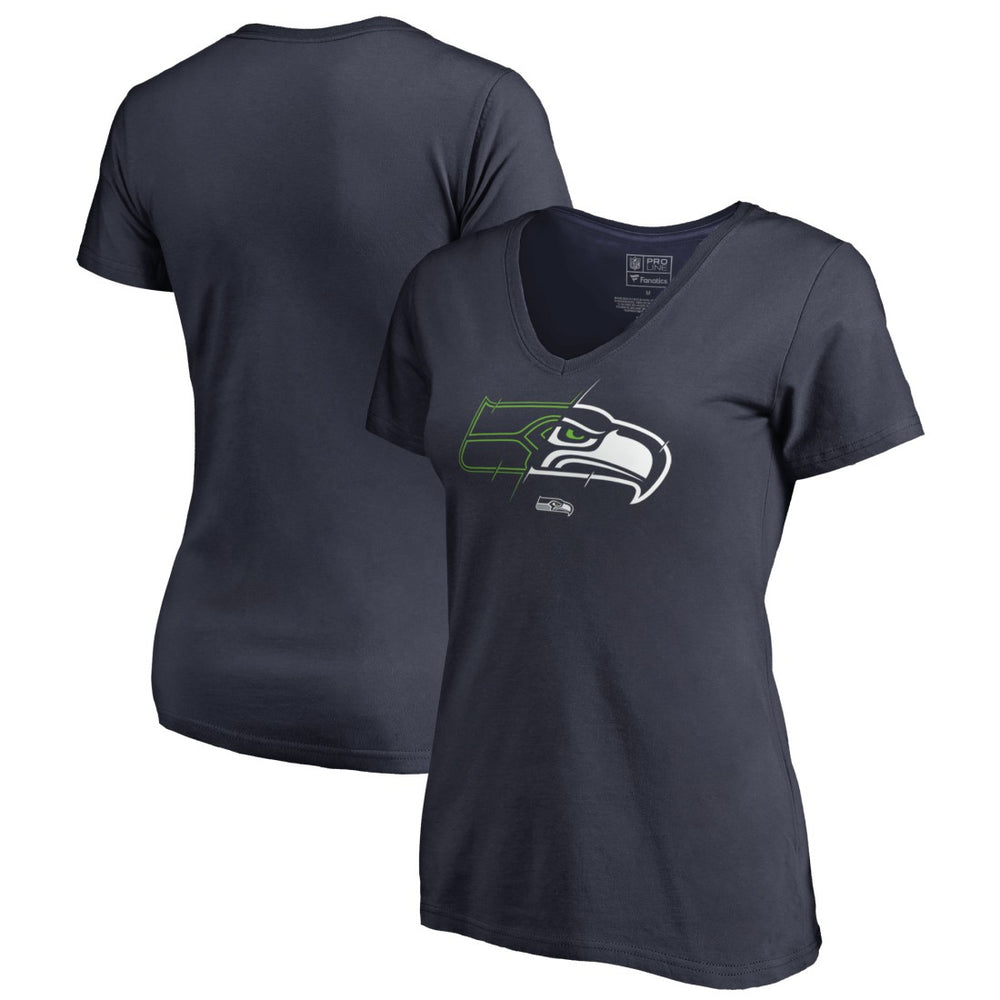 Seattle Seahawks Women's X-Ray V-Neck T-Shirt | NFL Outlet