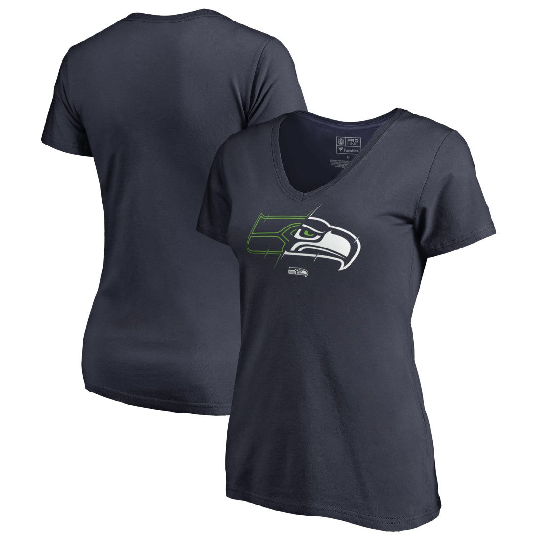 Seattle Seahawks Women's X-Ray V-Neck T-Shirt | NFL Outlet