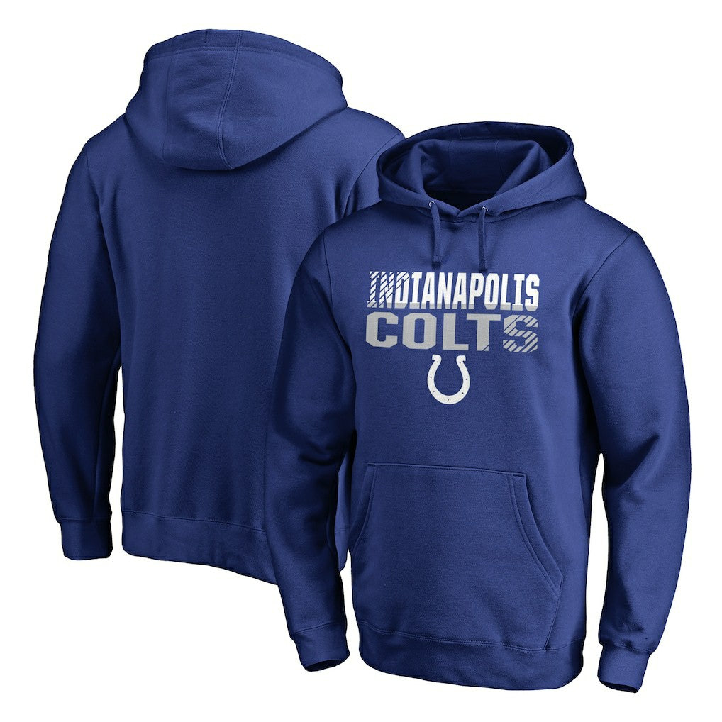 Indianapolis Colts Iconic Collection Fade Out Pullover Hoodie | NFL Discount