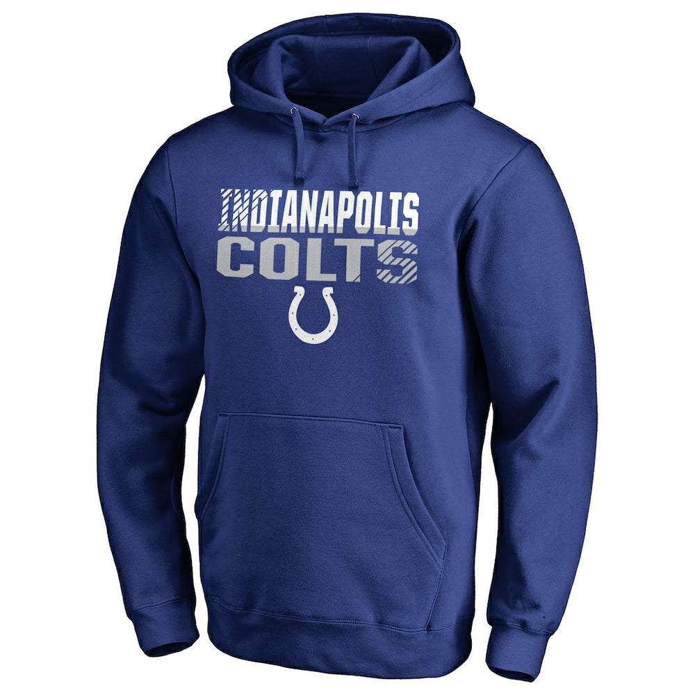 Indianapolis Colts Iconic Collection Fade Out Pullover Hoodie | NFL Discount