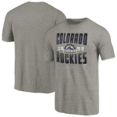 Colorado Rockies Cooperstown Collection Antique Stack Tri-Blend T-Shirt - MLB T-shirts