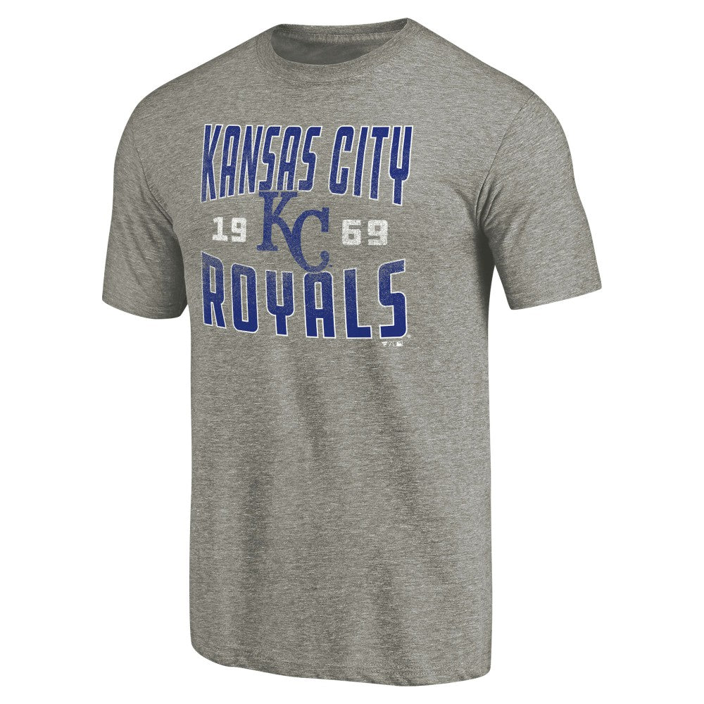Kansas City Royals Cooperstown Collection Antique Stack Tri-Blend T-Shirt - MLB T-shirts