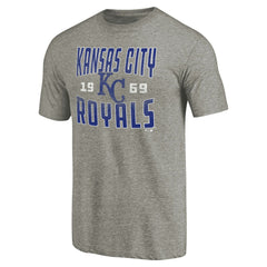 Kansas City Royals Cooperstown Collection Antique Stack Tri-Blend T-Shirt - MLB T-shirts